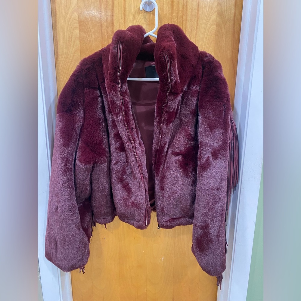Blue Revival Dancing In The Moonlight Vegan Fur Jacket - Picture 6 of 15